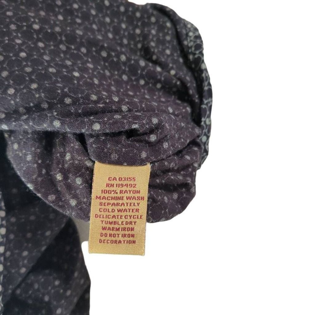 Other April Cornell Women's L Button Down Dress Shirt Black Gray Size L / US 10 / IT 46 - 7 Thumbnail