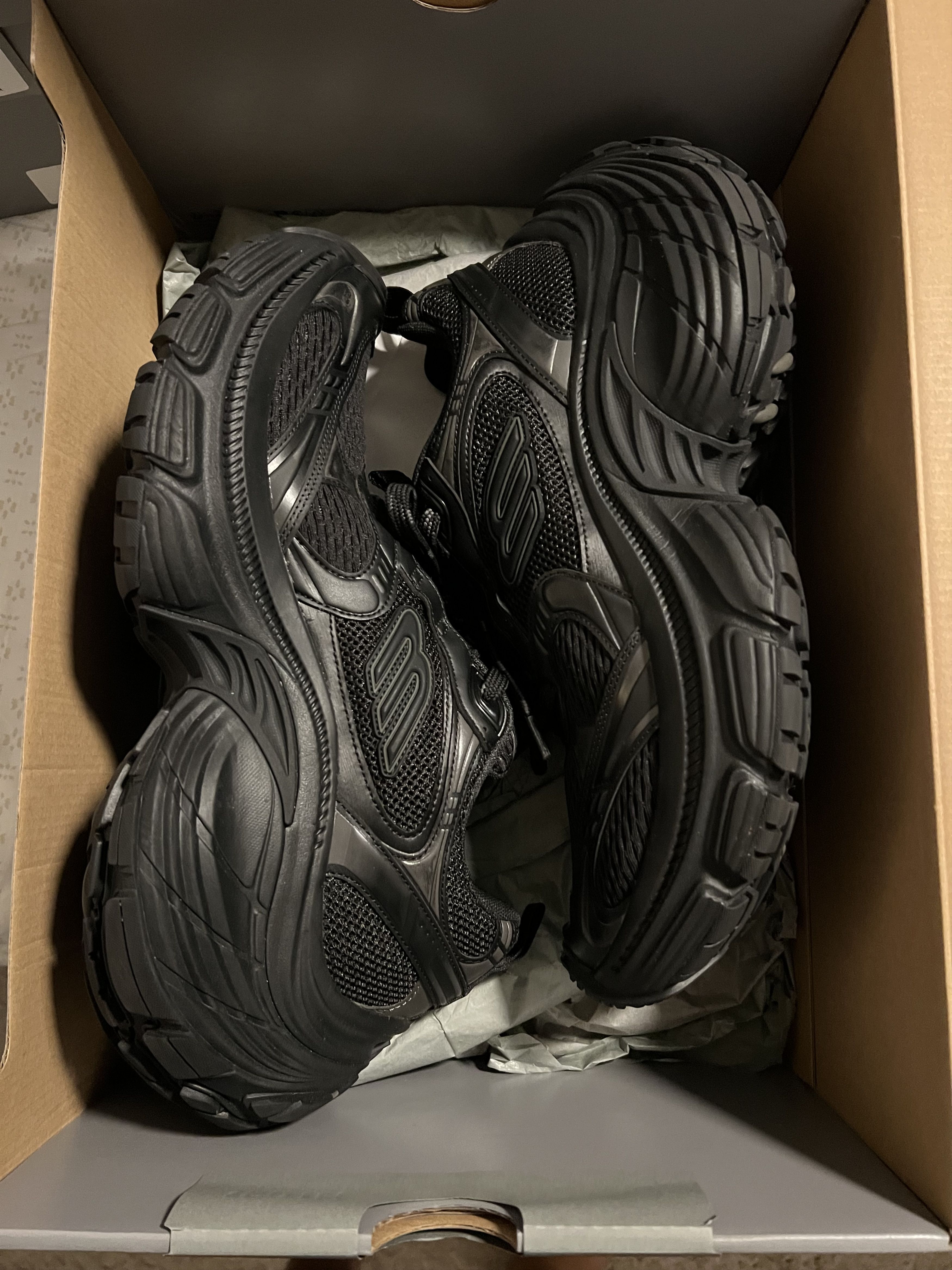 Balenciaga Balenciaga 10XL Sneakers - Black/Black Size US 11 / EU 44 - 2 Thumbnail