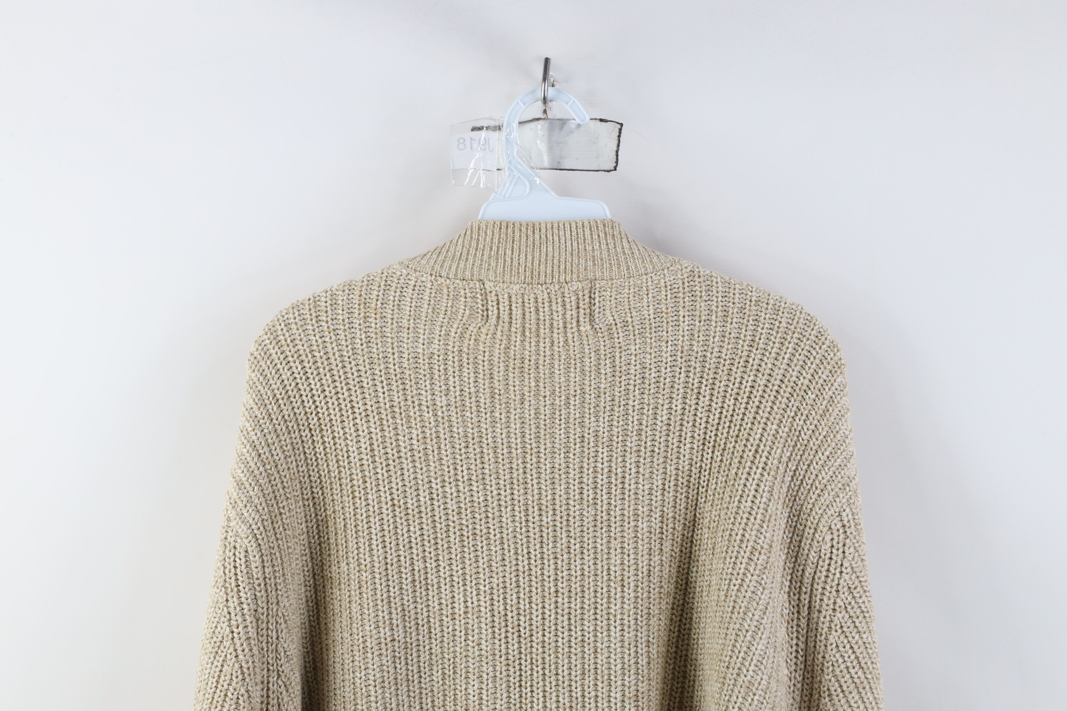 Eddie Bauer Vintage Eddie Bauer Ribbed Knit Henley Sweater Oatmeal Brown Size US XL / EU 56 / 4 - 8 Thumbnail