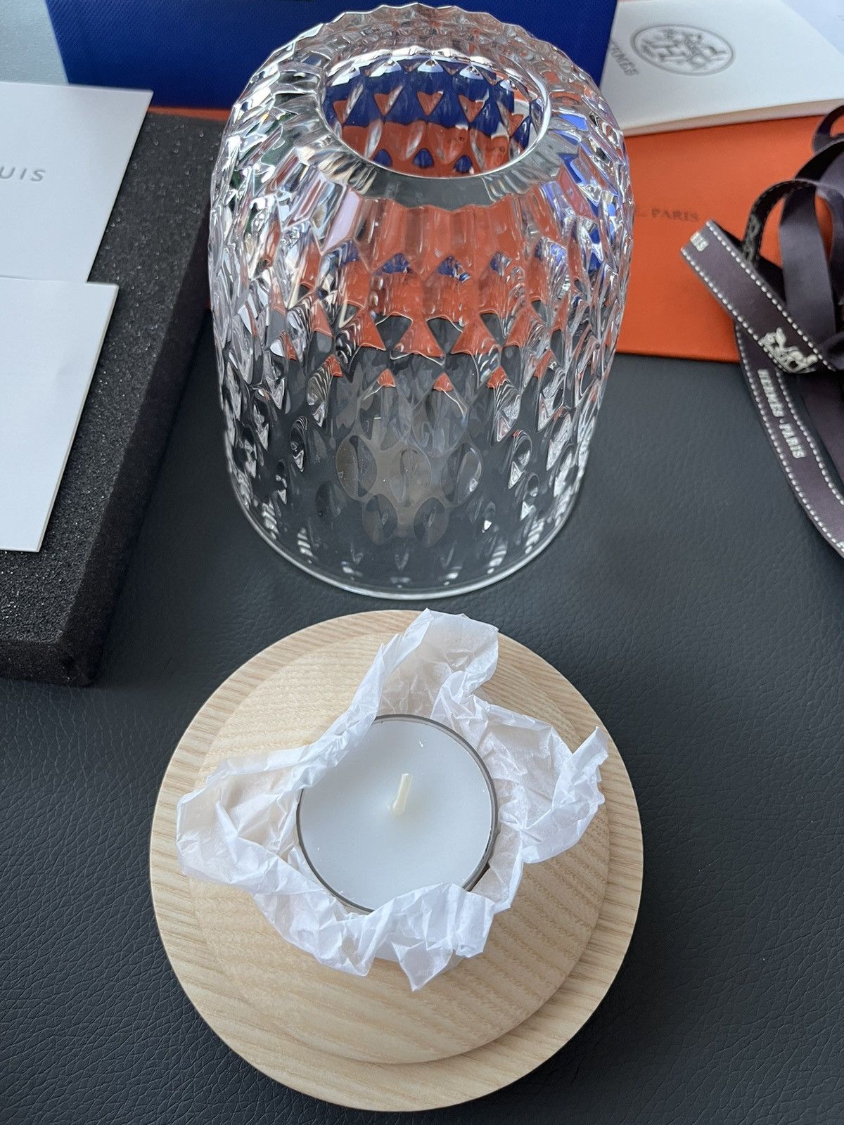 Hermes Rare Hermes St Louis Brand New Crystal Candle Holder Lamp Size ONE SIZE - 10 Thumbnail