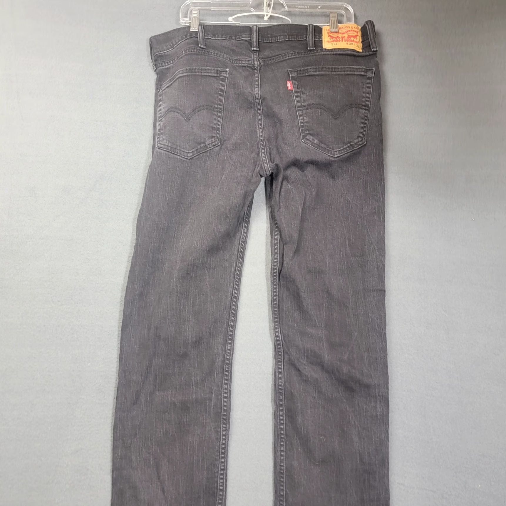 Levi's Levi's 514 Jeans Slim Straight Stretch Black 38x32 Denim Cotton Spandex Mens 514 Slim Straight Jeans Men 38x32 Black Stretch Size US 38 / EU 54 - 6 Thumbnail