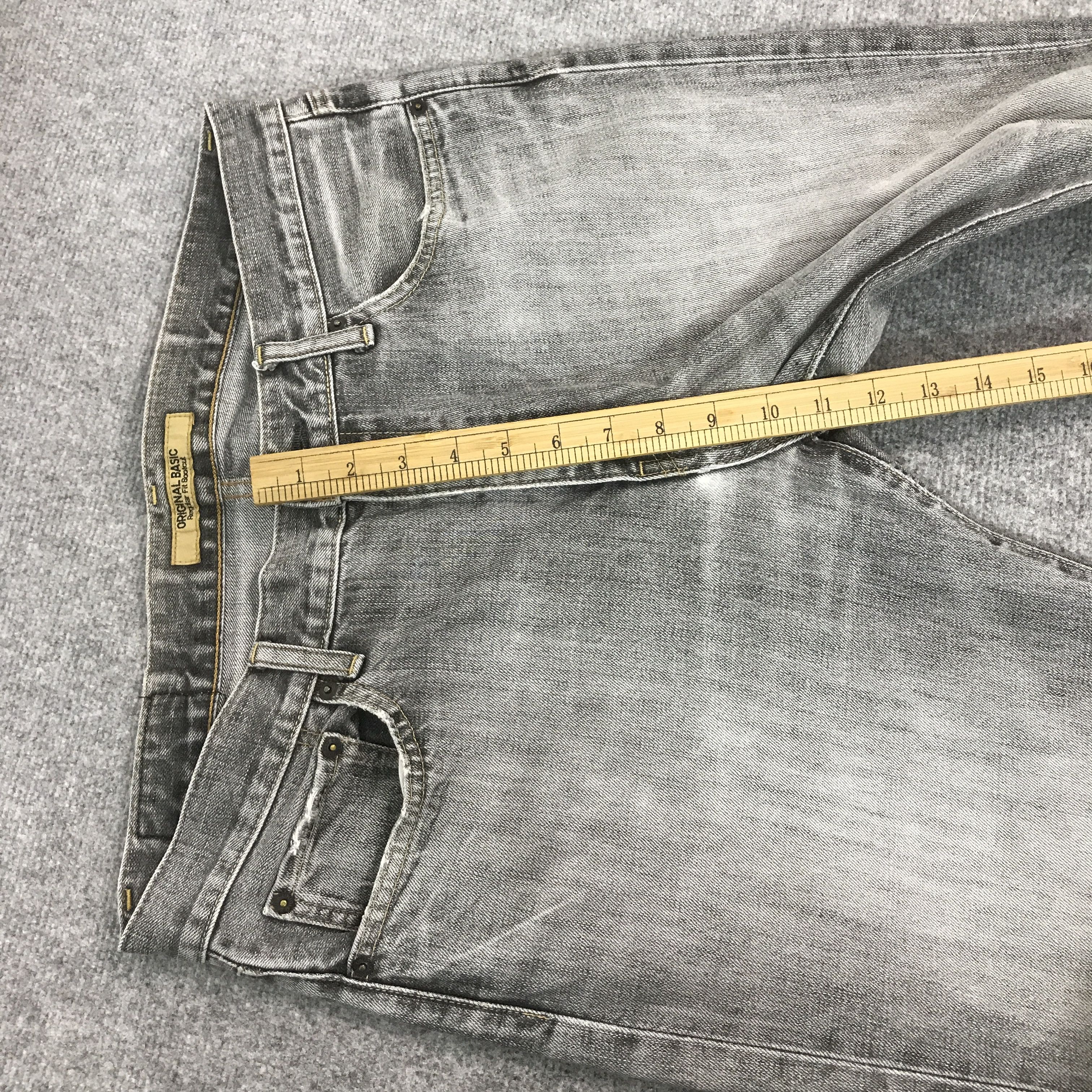 Japanese Brand FLARE UNIQLO JAPAN BOOTCUT DENIM BLACK FADED JEANS K54B18 Size US 35 - 8 Thumbnail