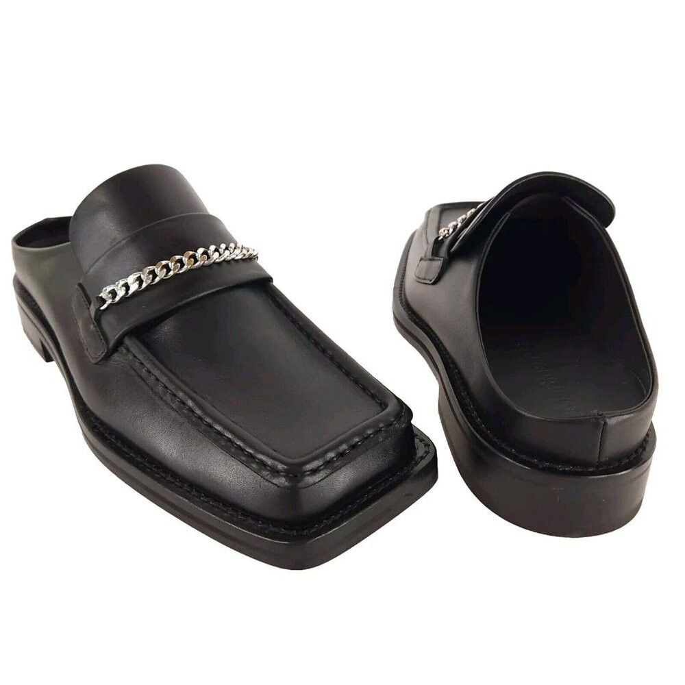 Martine Rose Martine Rose Chain-Embellished Slip-On Loafers