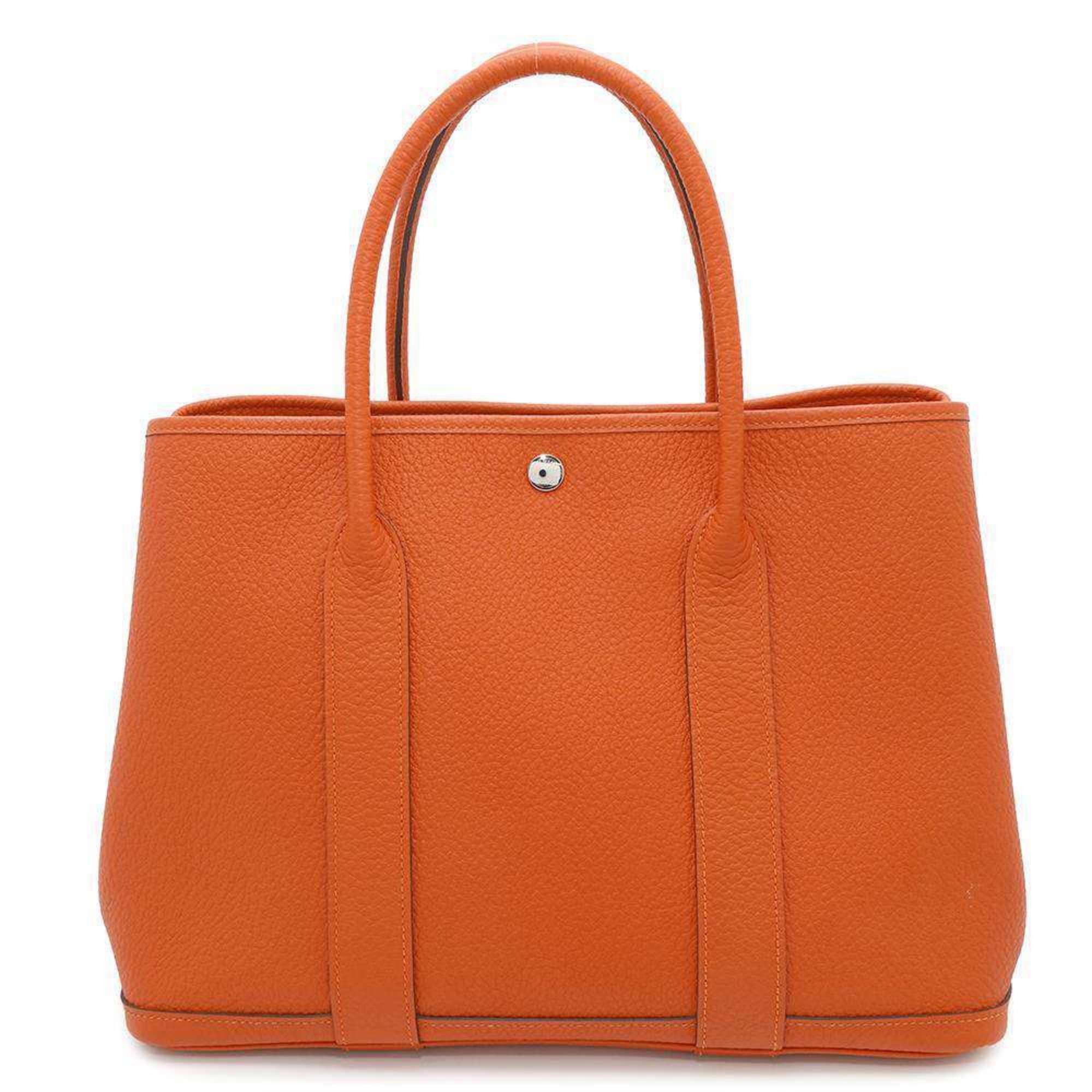 Hermes Tote Bag Garden Pm Fu Country Q Stamp Hermes, Women's