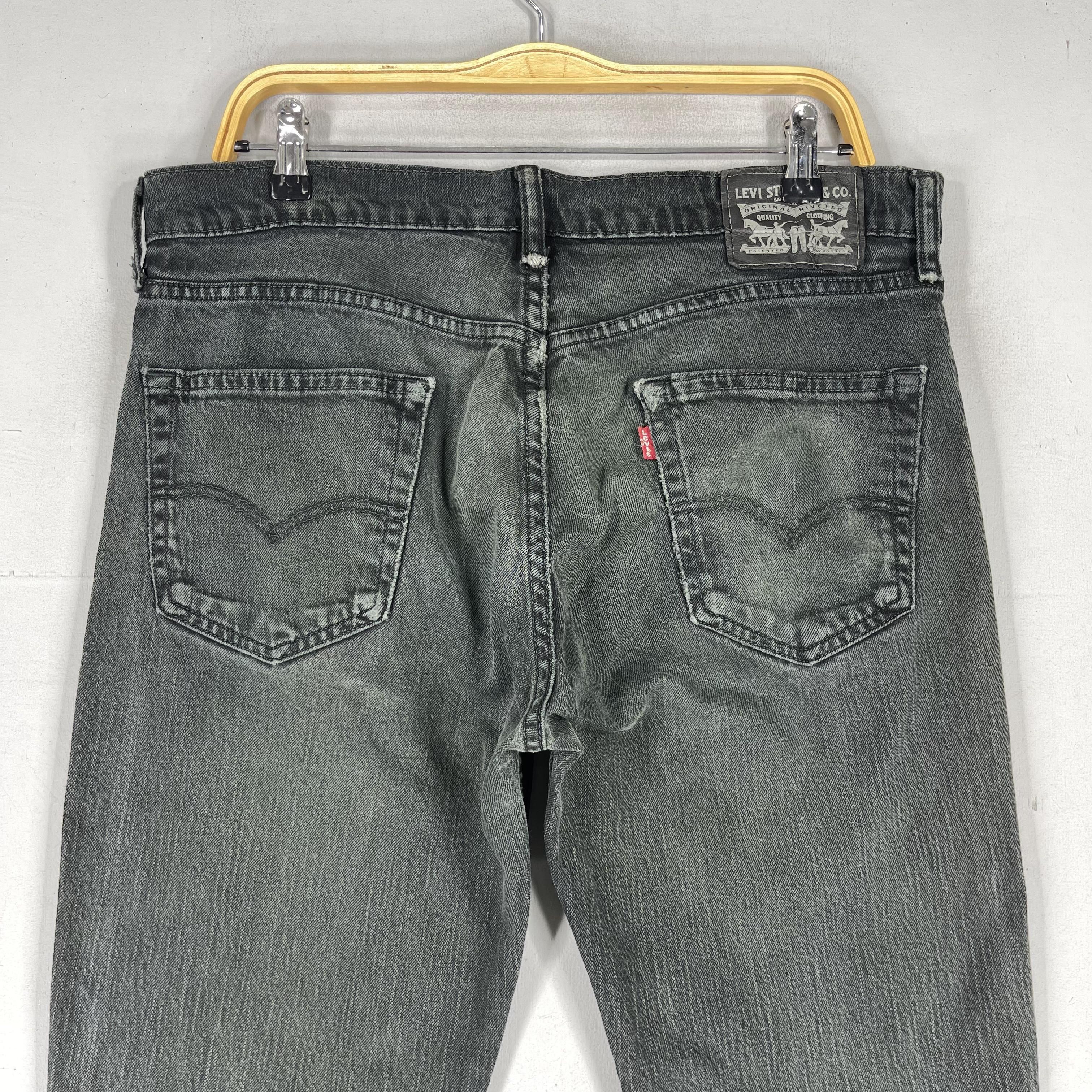 Levi's × Vintage W35 L31 Vintage Distressed Levis 511 Faded Black Wash Jeans Size US 35 - 10 Thumbnail