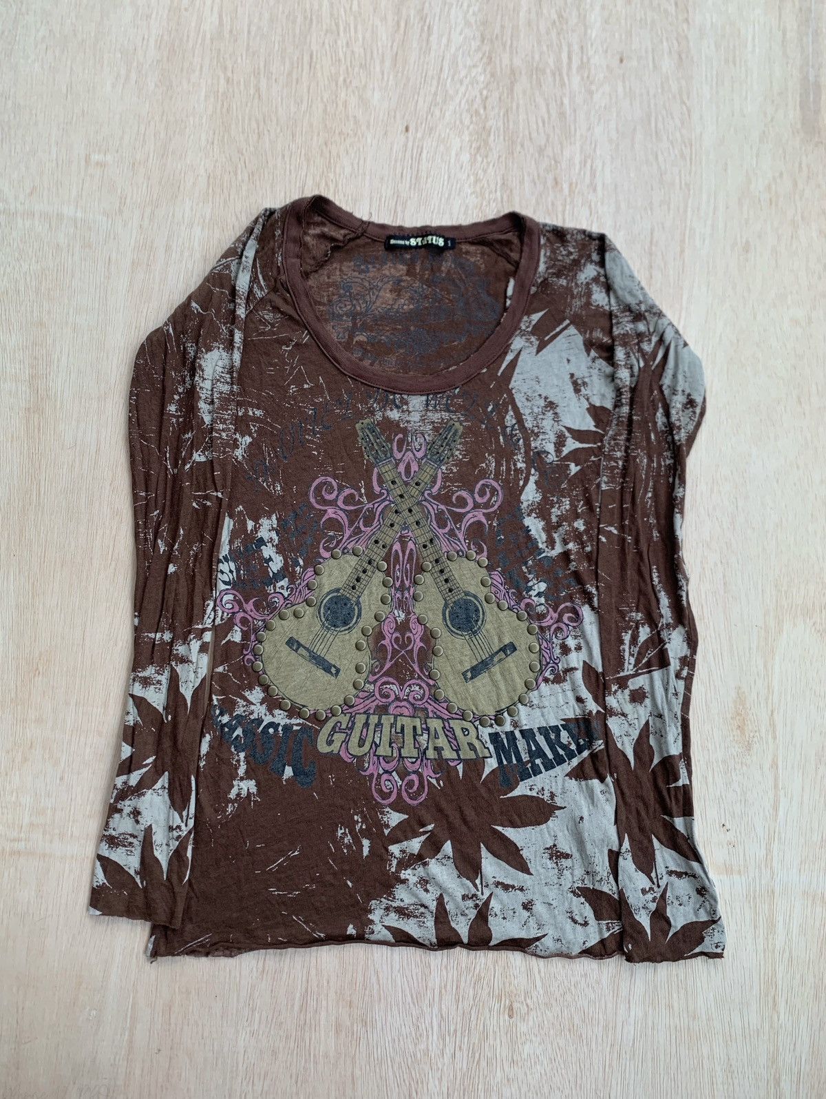 If Six Was Nine × Japanese Brand × Le Grande Bleu (L.G.B.) Breams by Status Guitar Studded Ifsixwasnine Punk Style Size M / US 6-8 / IT 42-44 - 1 Thumbnail