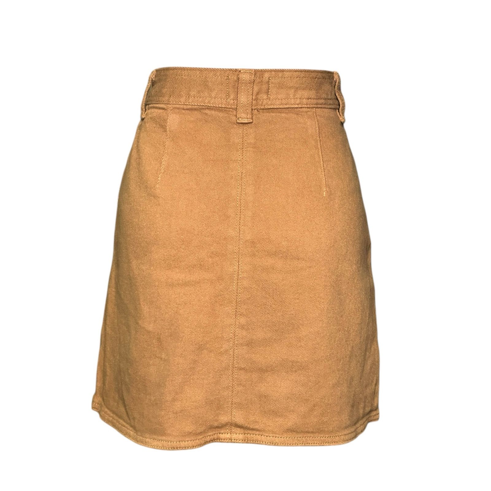 Aritzia Wilfred Free brown denim mini skirt size 0 Size 25" / US 0 / IT 36 - 2 Thumbnail