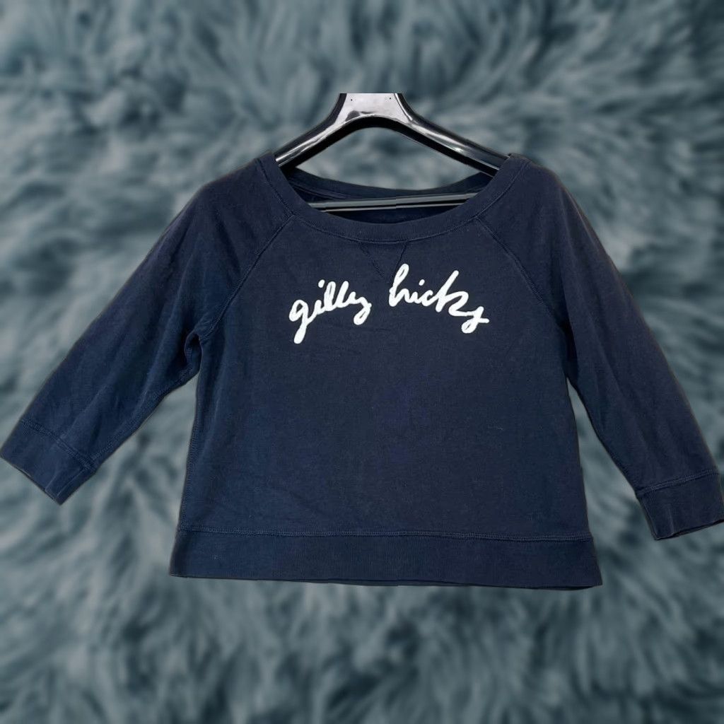 Vintage Gilly Hicks Sydney Crewneck Sweatshirt Black Women's Size M 3/4 Sleeve Long Sleeve Pullover Activewear Crew Neck Size M / US 6-8 / IT 42-44 - 1 Thumbnail