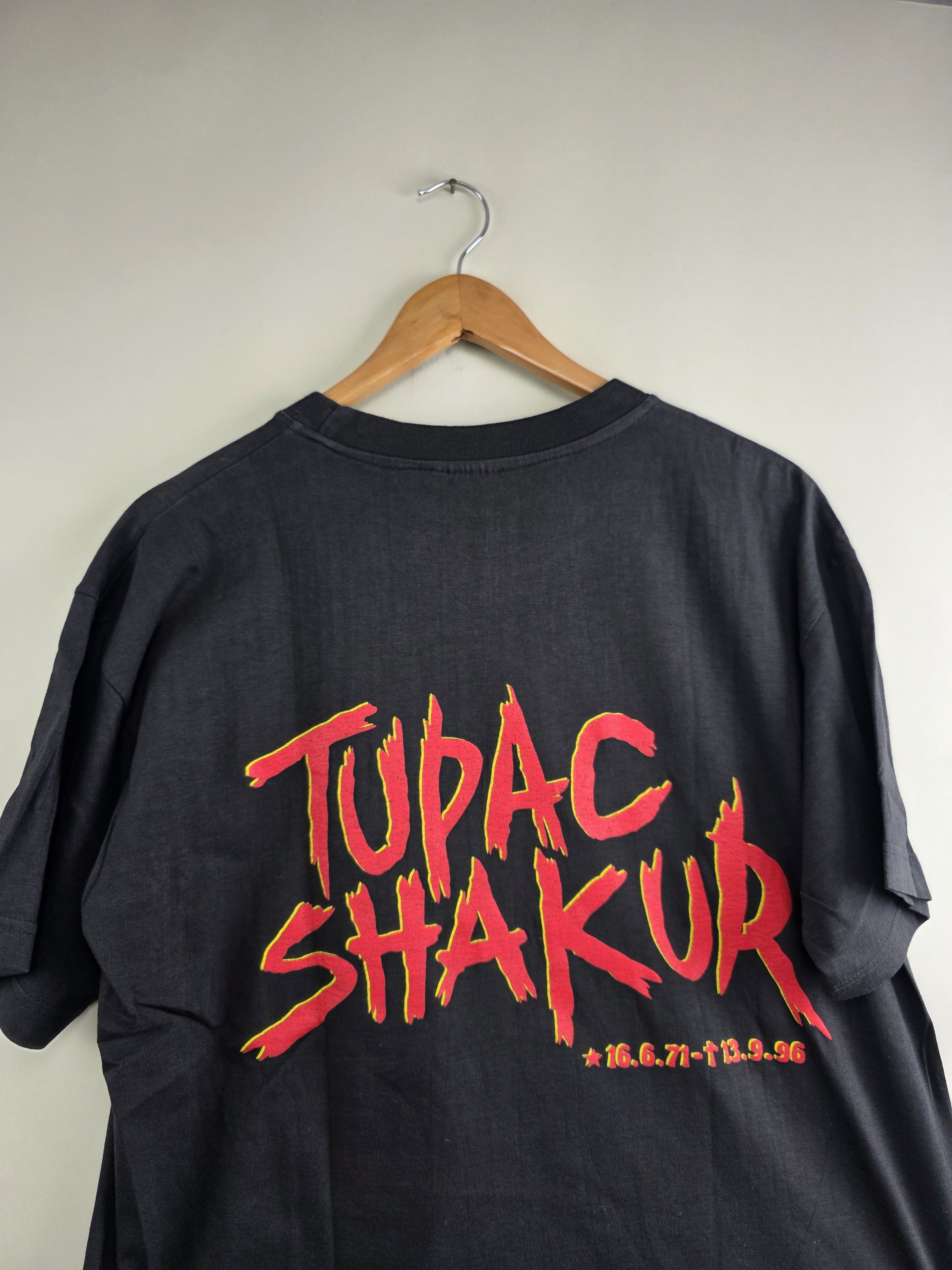 Band Tees × Rap Tees × Vintage 90s Tupac Shakur 2pac Makaveli Memorial XL 22" 29" Size US XL / EU 56 / 4 - 5 Thumbnail