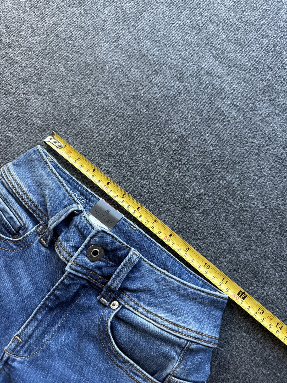 G-Star NWT 00s G-Star RAW Midge Mid Straight Jeans Blue W23 Y2K Size 23" - 17 Thumbnail