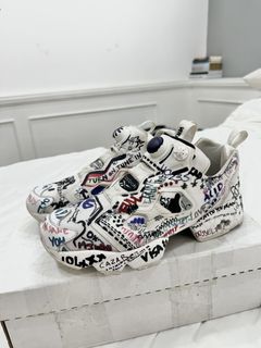 Reebok classic insta pump sale fury vetements white graffiti