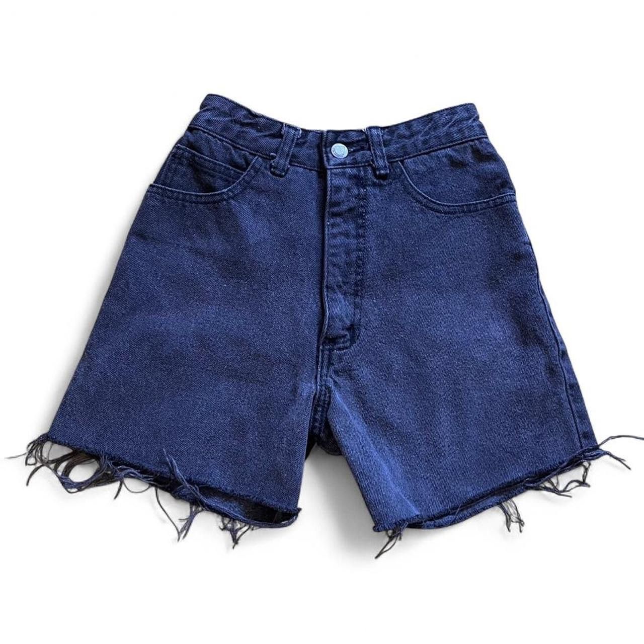 Guess GUESS by MARCIANO • VINTAGE USA MADE BLACK HIGH WAIST SHORTS Size 22" - 8 Thumbnail