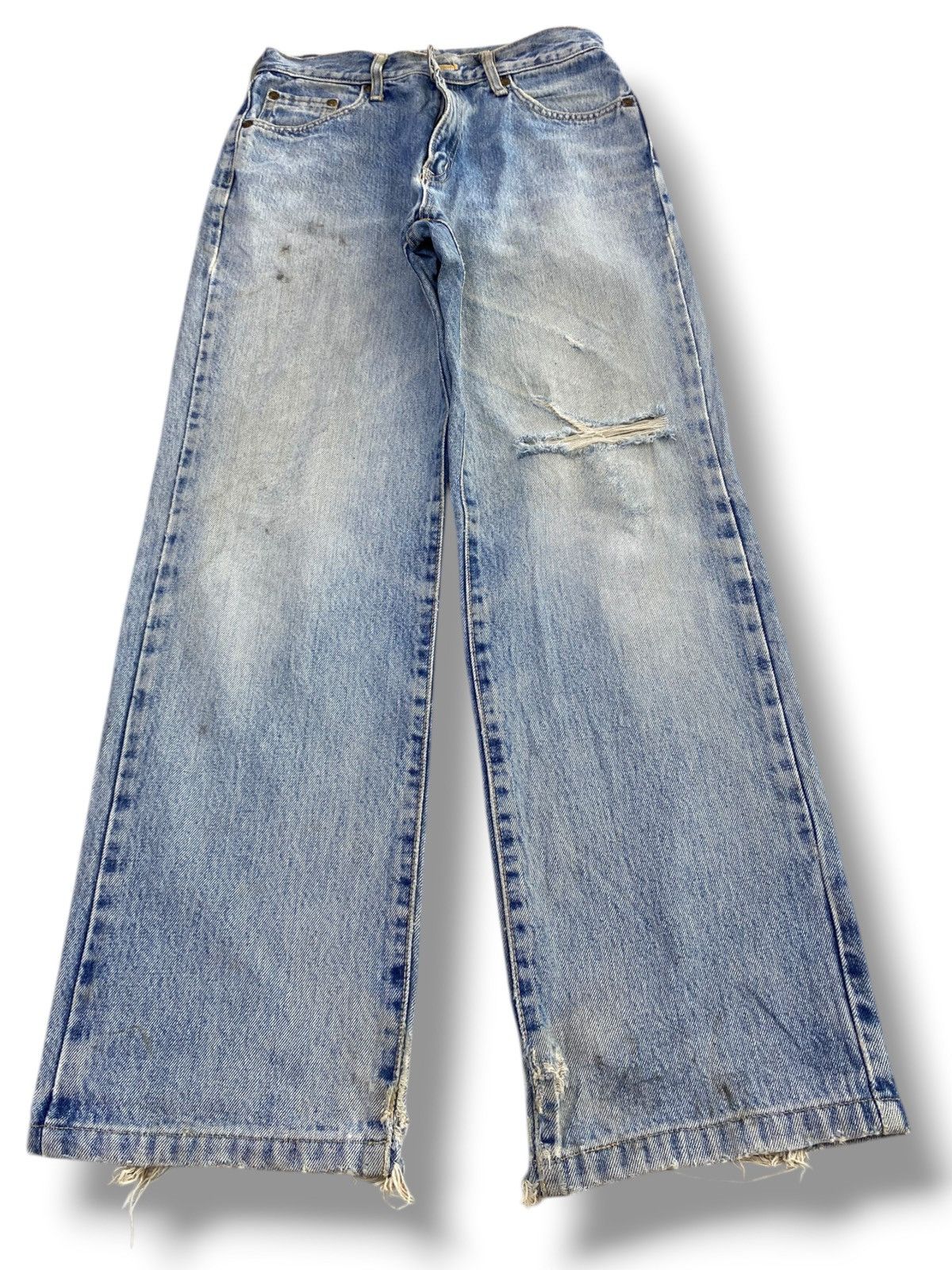 Edwin Vintage Edwin Acid Light Wash Style Ripped Jeans Size US 28 / EU 44 - 1 Thumbnail