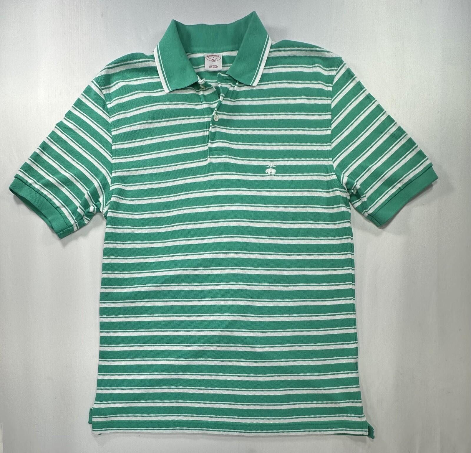 Brooks Brothers Brooks Brothers 1/4 Button 346 Polo Shirt Green Mens S Size US S / EU 44-46 / 1 - 1 Thumbnail