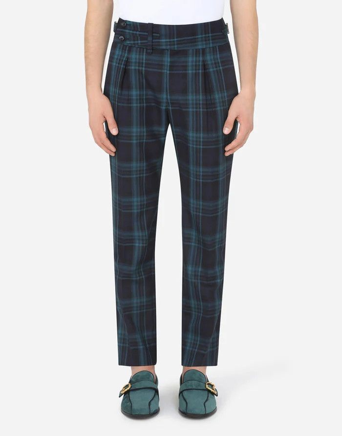 Dolce & Gabbana o1y0125 Checked Casual Pant in Multicolor Size US 28 / EU 44 - 2 Thumbnail