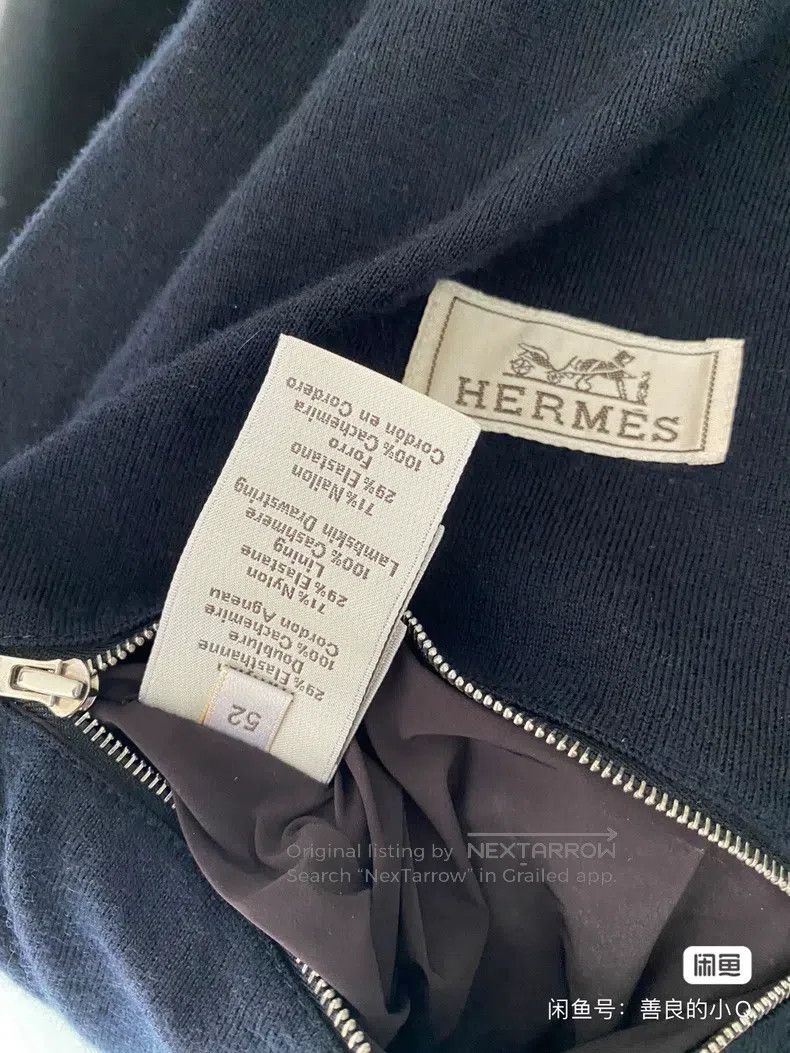 Hermes Hermes Men's Hooded Jacket, Dark Tone Design, Stylish and Size US L / EU 52-54 / 3 - 5 Thumbnail