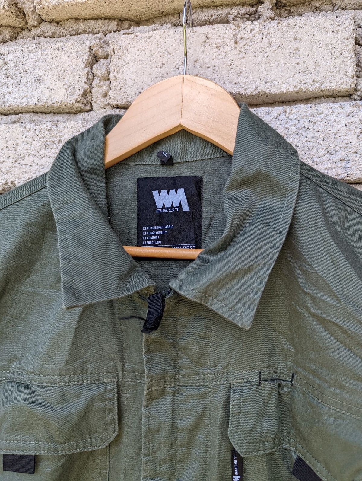Japanese Brand WM Best Overalls Green Military Size US 36 / EU 52 - 3 Thumbnail