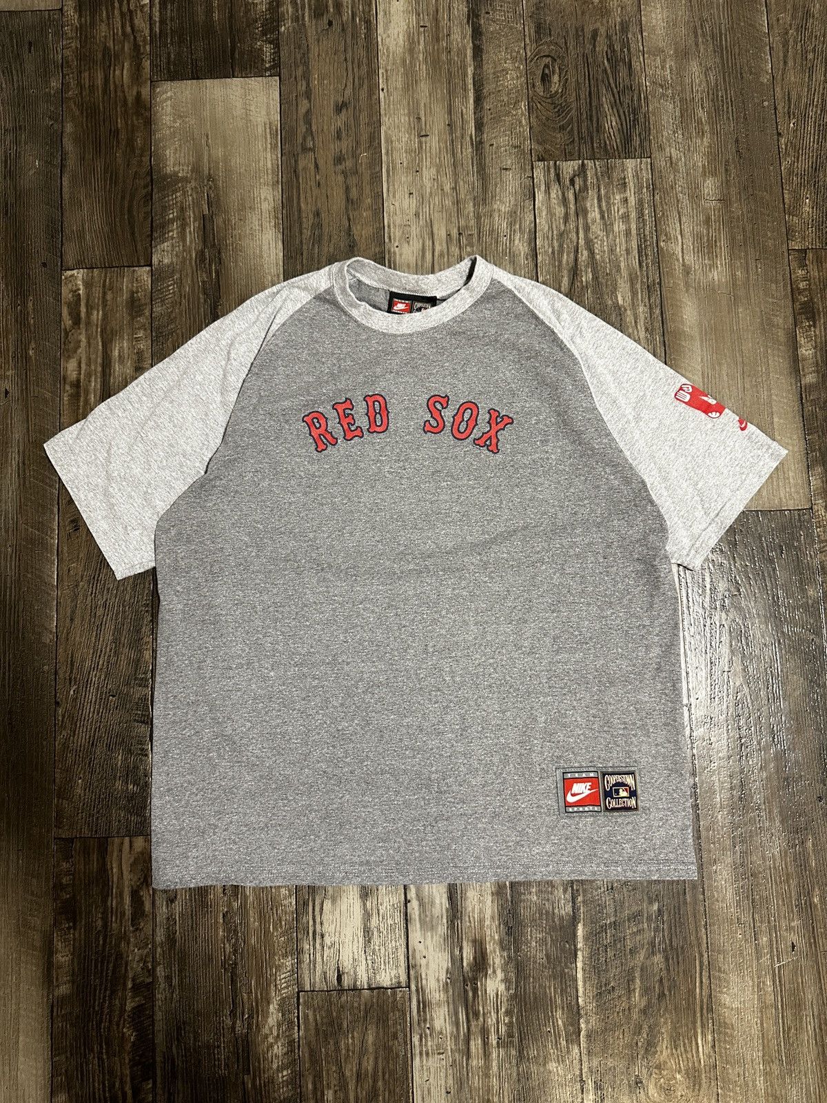 Nike Vintage 90s Nike Cooperstown Collection Red Sox Tee Size US XL / EU 56 / 4 - 1 Thumbnail