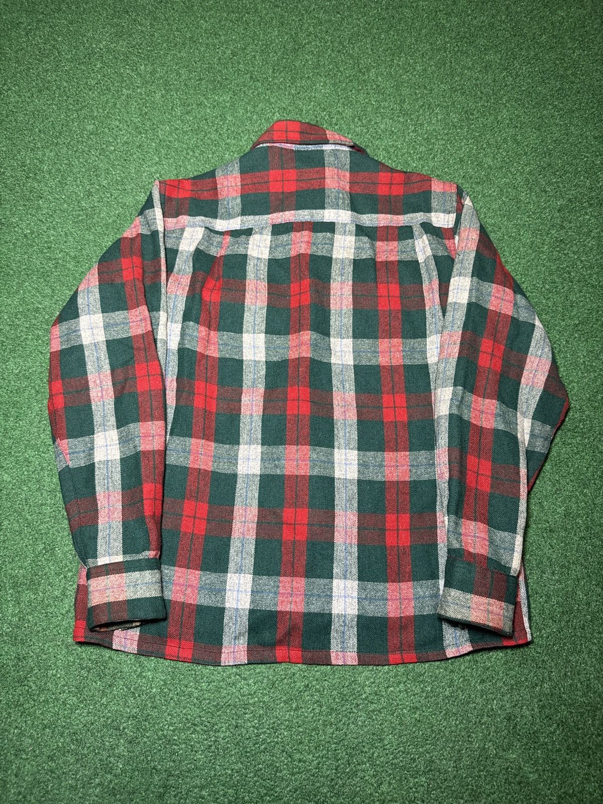 Vintage Vintage 70s 80s Wool Blend Plaid Button Up Flannel Shirt Size US S / EU 44-46 / 1 - 4 Thumbnail