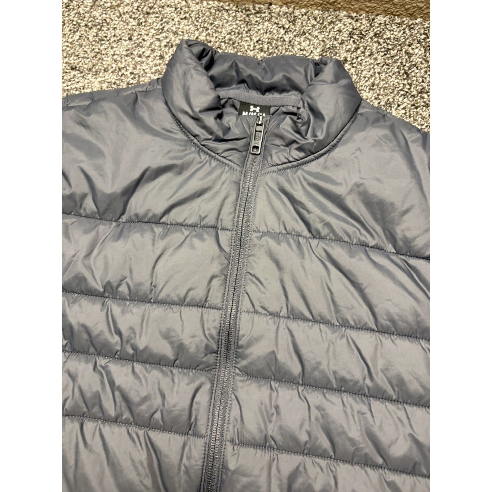 Under Armour Under Armour Storm Puffer Jacket Mens Medium Gray Full Zip Fleece Lined Size US M / EU 48-50 / 2 - 3 Thumbnail