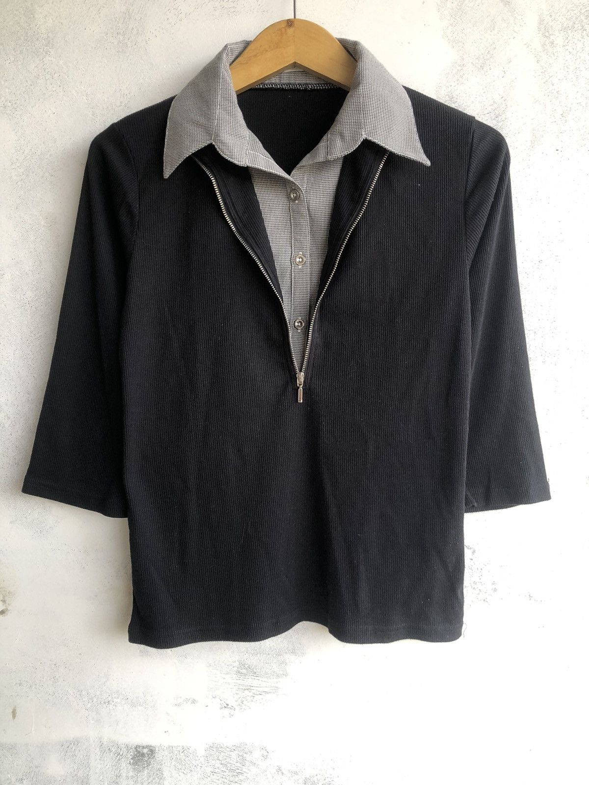 Hysteric Glamour JAPAN NON&BLILLY DOUBLE LAYER BUTTON SHIRT Size US M / EU 48-50 / 2 - 2 Thumbnail