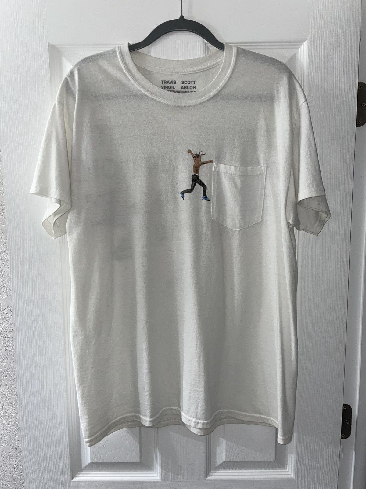 travis scott x virgil abloh by a thread tee
