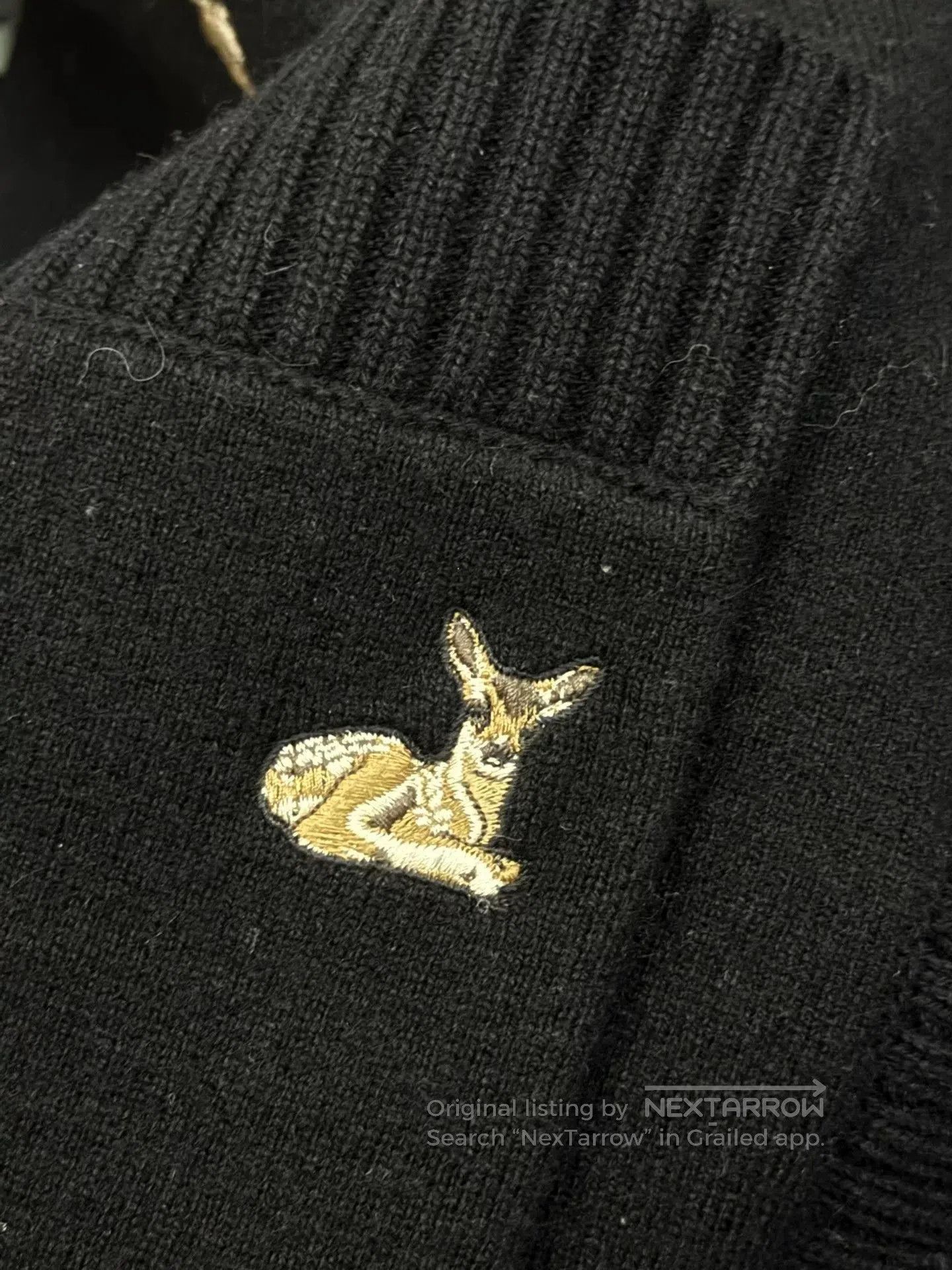 Burberry Burberry Black Deer Embroidery Cardigan. Size XS / US 0-2 / IT 36-38 - 3 Thumbnail