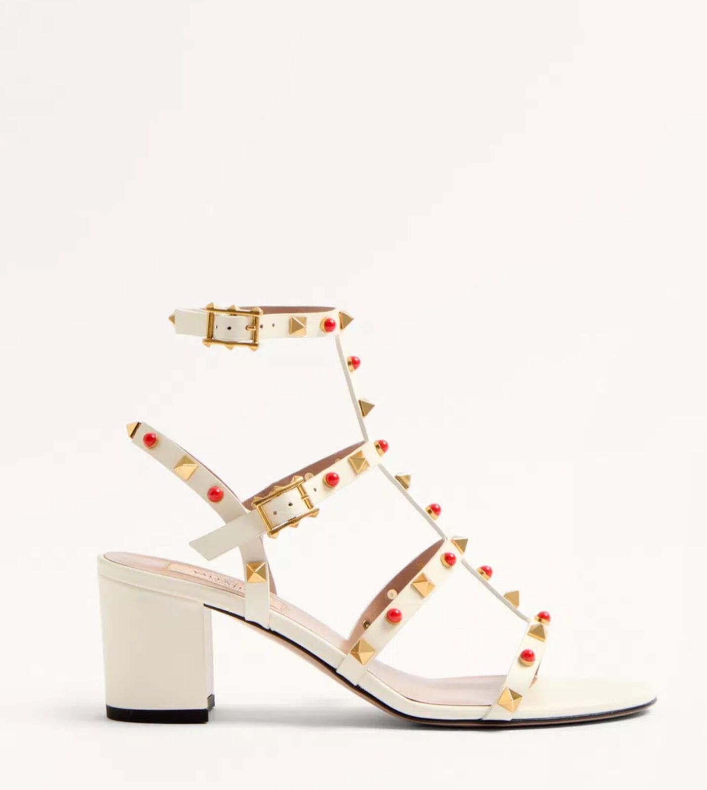 Other Valentino Rockstud Cabochon Stone Sandal Size US 7.5 / IT 37.5 - 1 Thumbnail