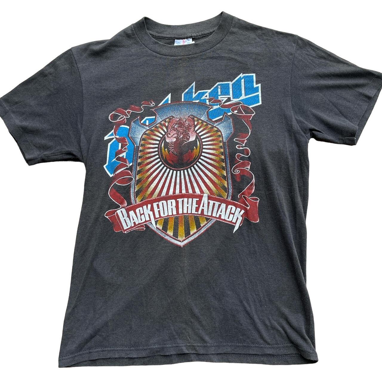 Vintage Vintage Dokken Burning Like A Flame Concert Tour Rare 80s Ro Size US M / EU 48-50 / 2 - 1 Thumbnail