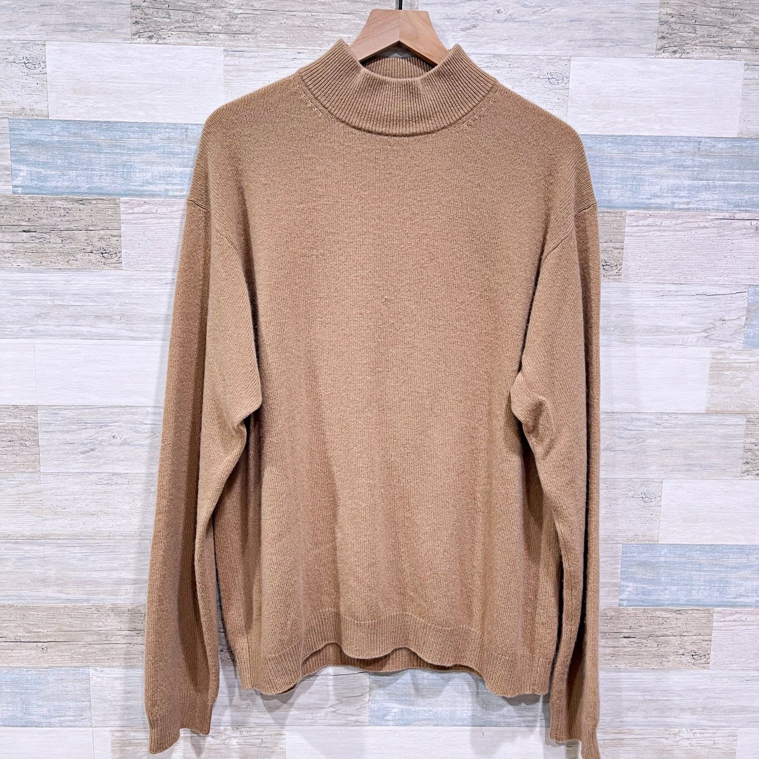 Other Scotland Made 100% Pure Cashmere Mockneck Sweater Raglan L Size US L / EU 52-54 / 3 - 1 Thumbnail