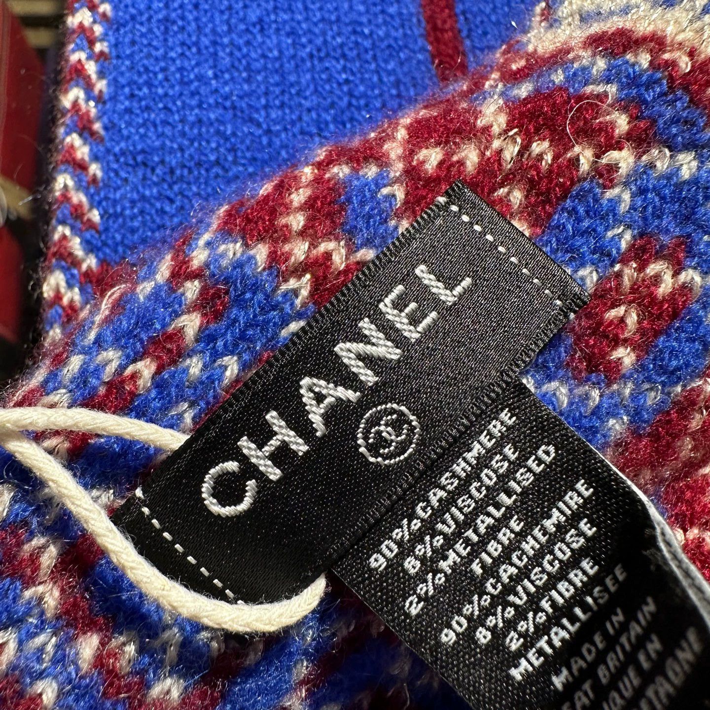Chanel Chanel may157 Logo Cashmere Scarf Size ONE SIZE - 3 Thumbnail