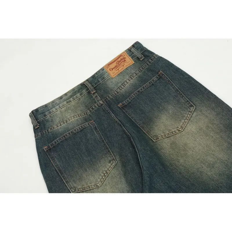 Japanese Brand Retro loose high street wide leg jeans Size US 32 / EU 48 - 3 Thumbnail