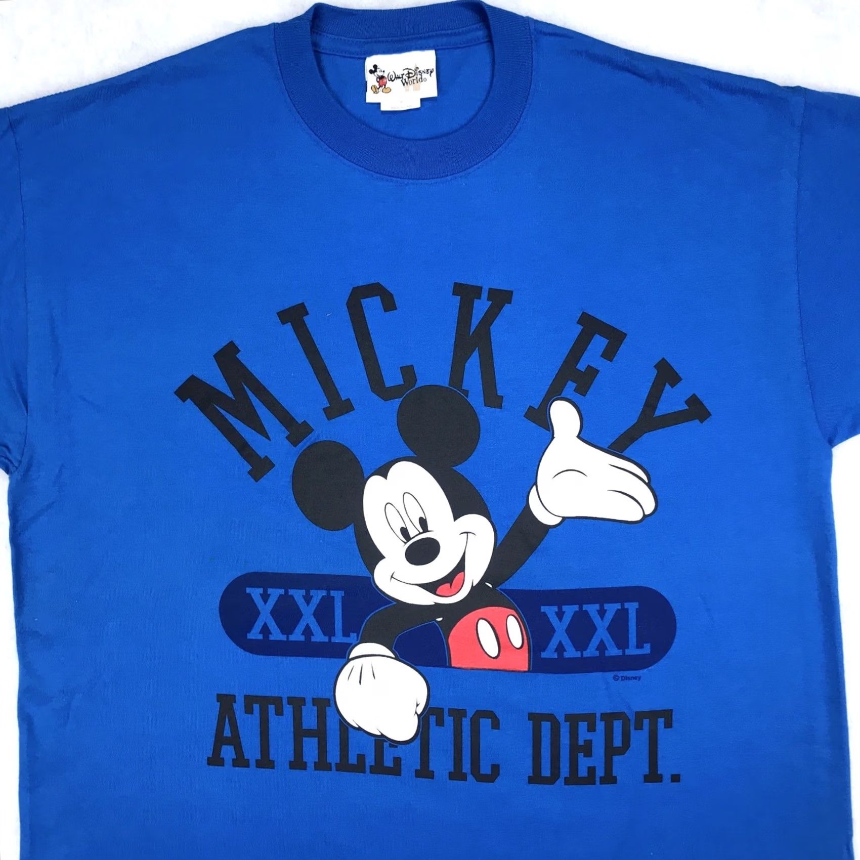 Disney VINTAGE Mickey Mouse ATHLETIC DEPT. T-Shirt Men M Blue 90s Cartoon Walt Disney World Mickey Womens/Mens Size US M / EU 48-50 / 2 - 4 Thumbnail