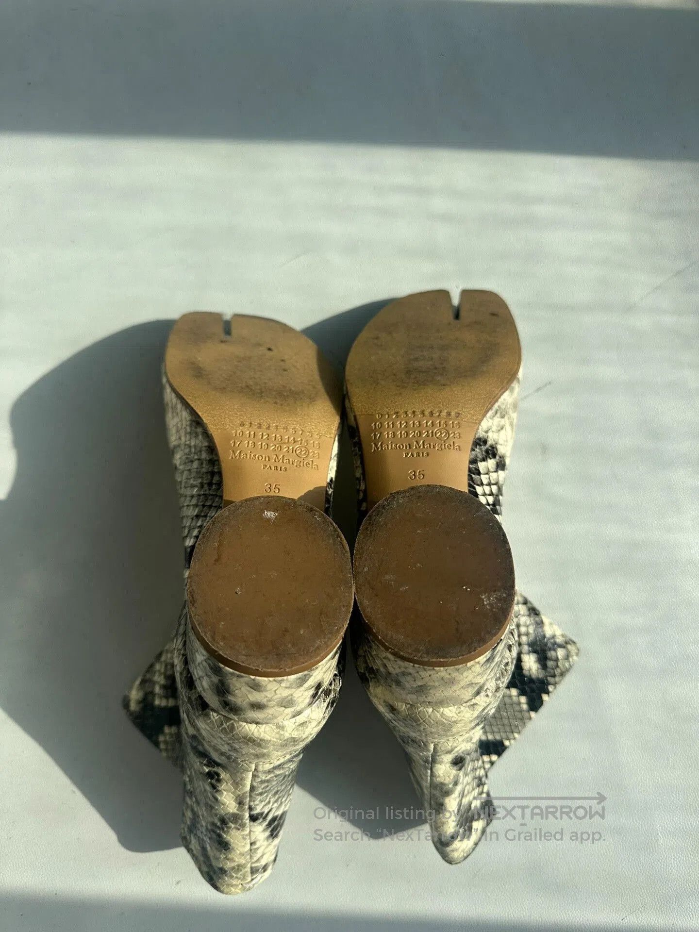 Maison Margiela Maison Margiela Snake Print Tabi Shoes. Size US 4 / IT 34 - 3 Thumbnail