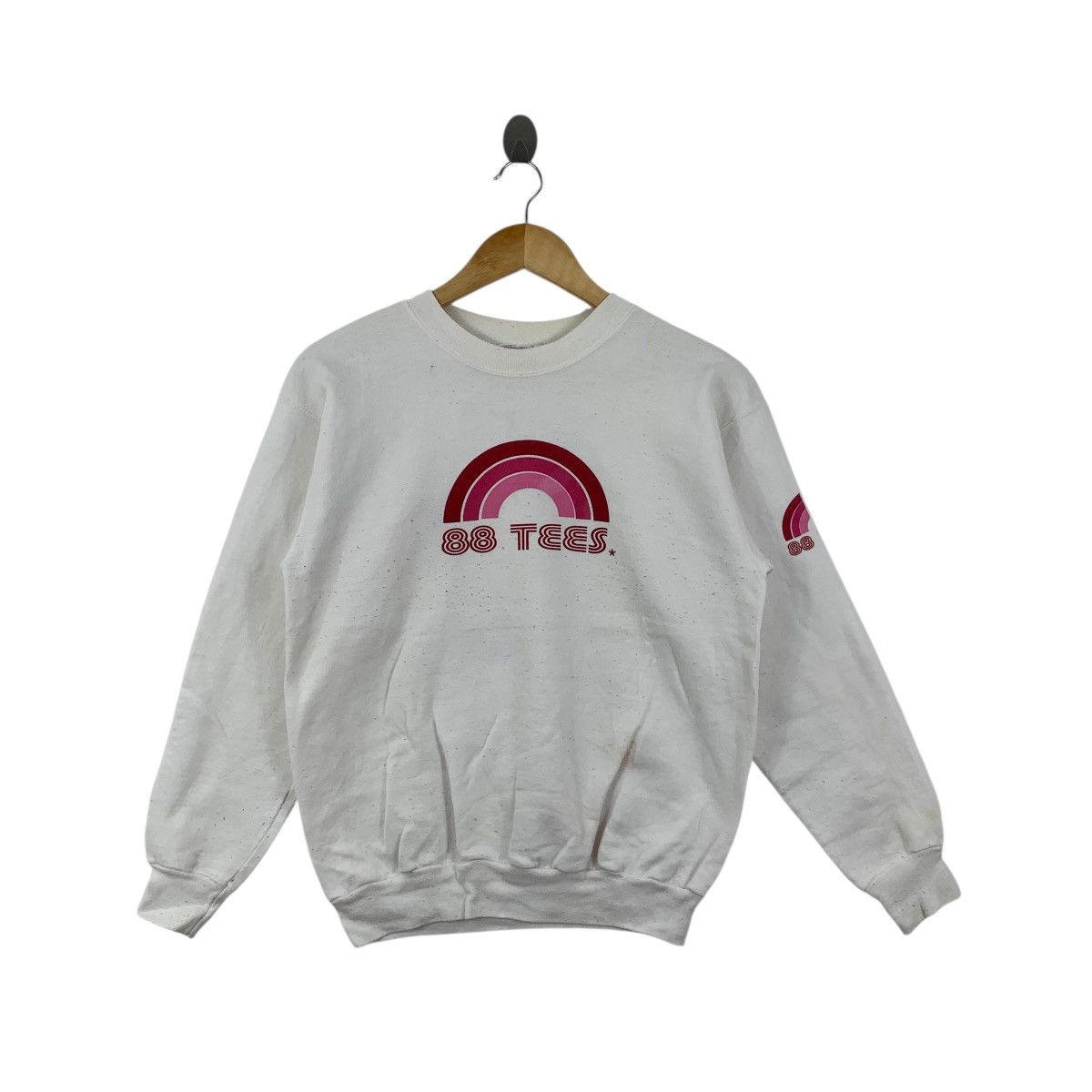 Vintage Vintage 88 TEES HAWAII Rainbow Logo Hanes Sweatshirt Sweater Size S / US 4 / IT 40 - 3 Thumbnail