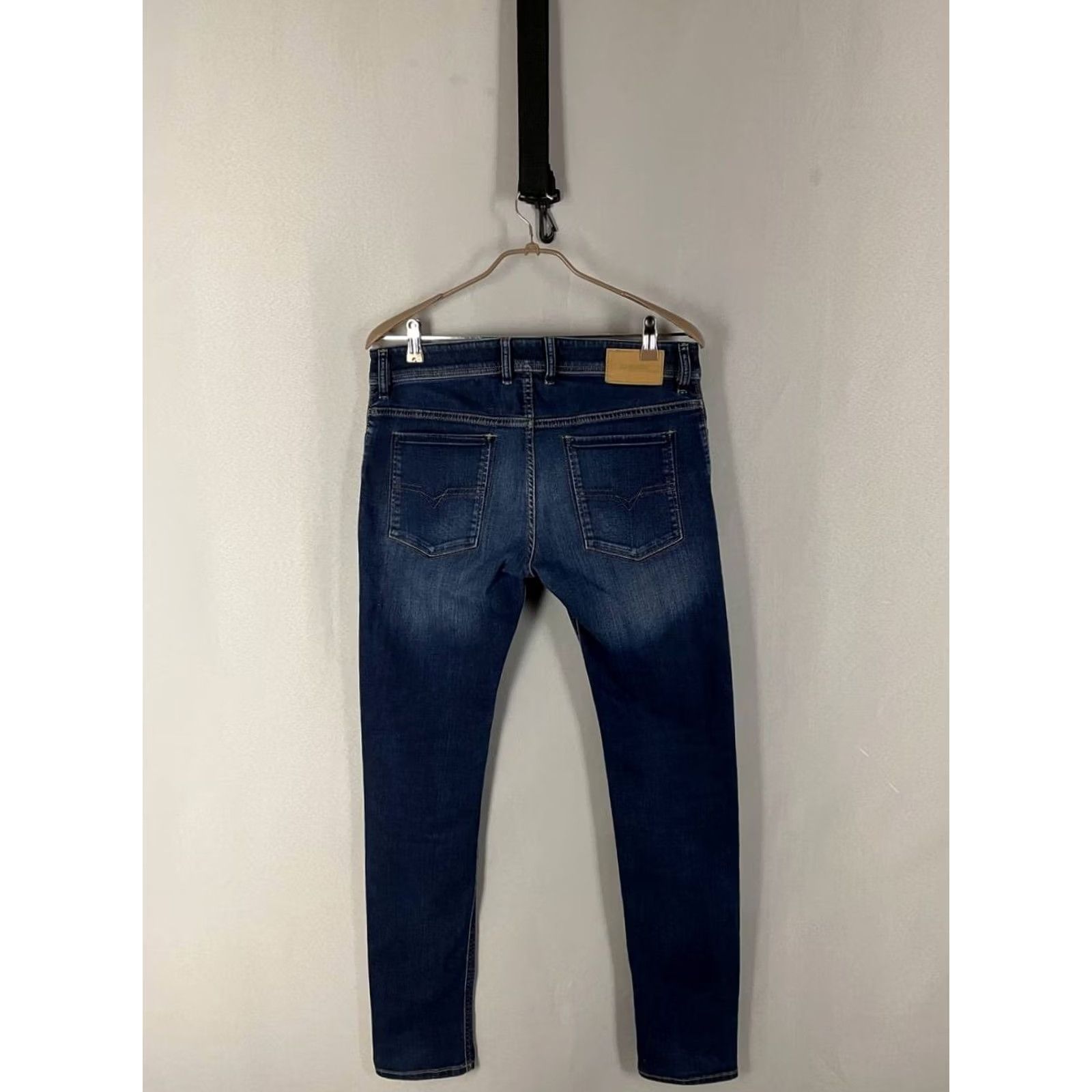 Diesel Diesel Sleenker Jeans Size 32 Navy Cotton Denim Skinny Leg Zip Fly Button Mens Size US 32 / EU 48 - 2 Thumbnail