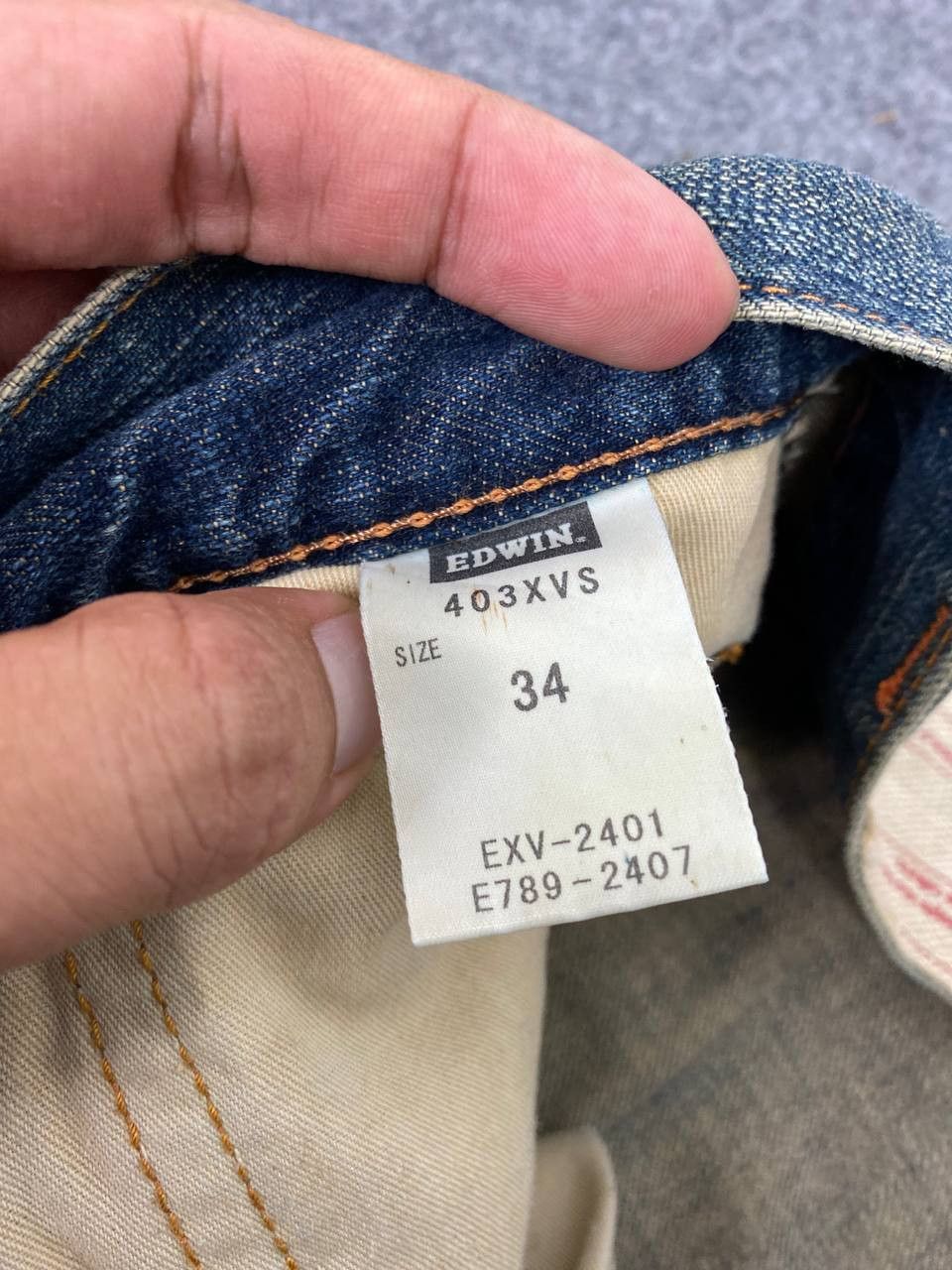 Edwin vintage edwin distressed denim nice design Size US 38 / EU 54 - 14 Thumbnail