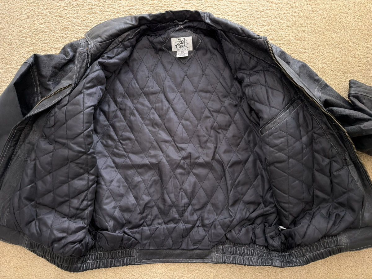 Vintage 90s Ash Creek Vintage Leather Jacket Black Size US L / EU 52-54 / 3 - 5 Thumbnail