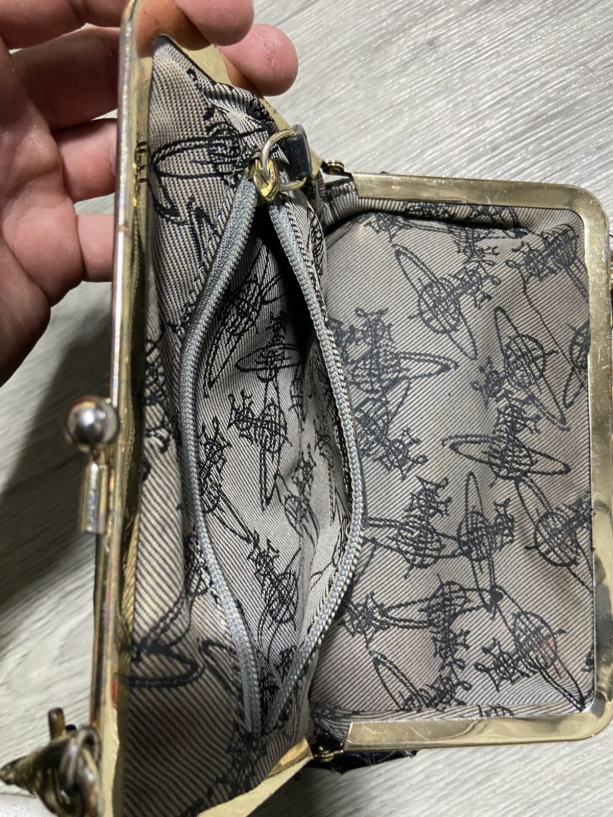 Vivienne Westwood Vivienne Westwood Archive Orb Croc-Embossed Granny Frame Size ONE SIZE - 12 Thumbnail