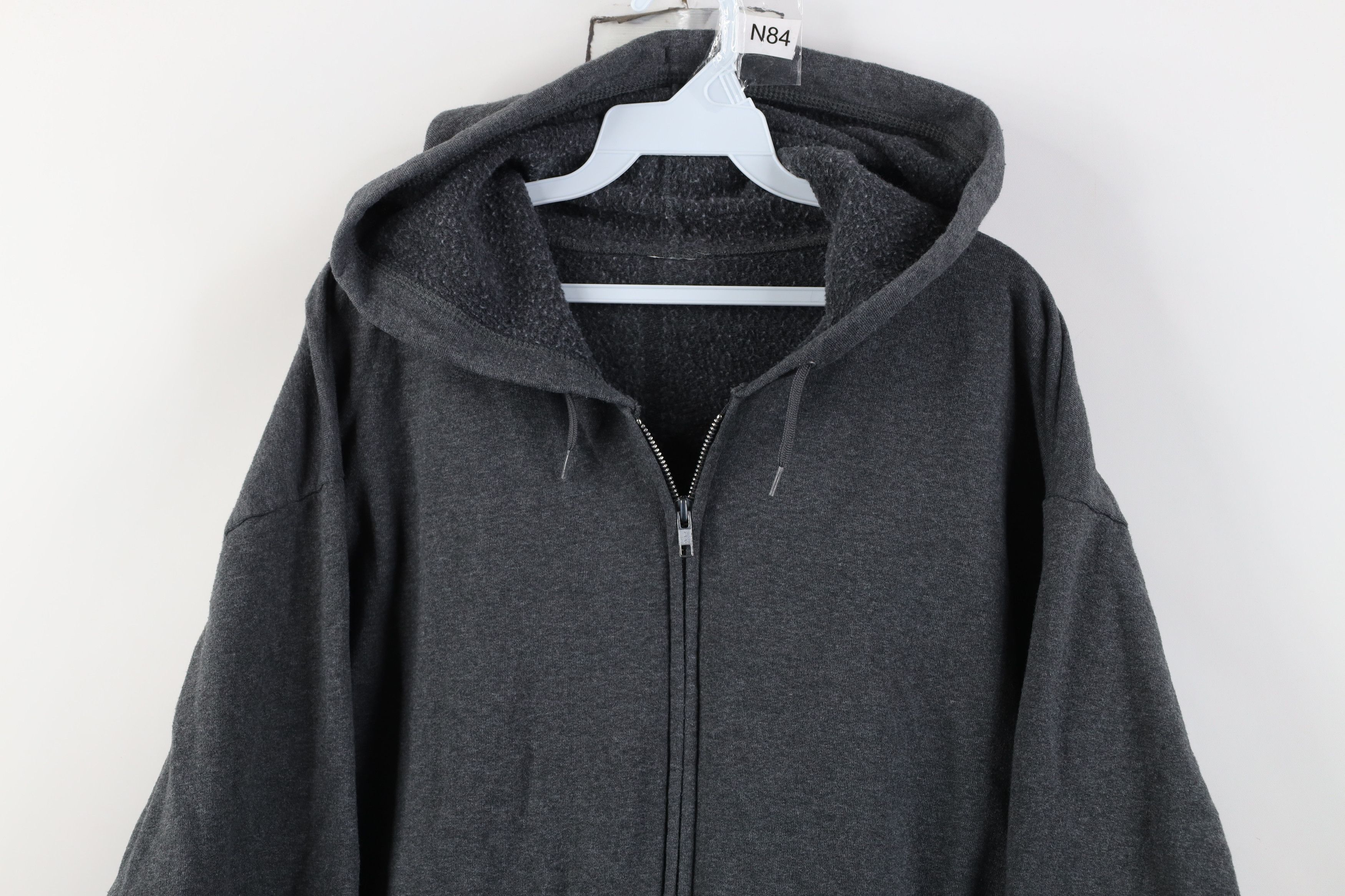 Vintage Vintage 90s Y2K Streetwear Full Zip Hoodie Sweatshirt Gray Size US M / EU 48-50 / 2 - 2 Thumbnail