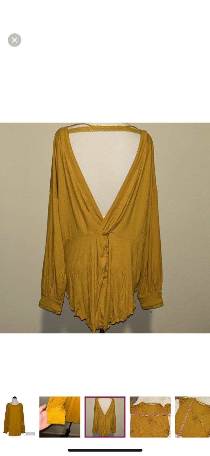 Free People Free people XS untamed gold shimmy shake top Size XS / US 0-2 / IT 36-38 - 3 Thumbnail