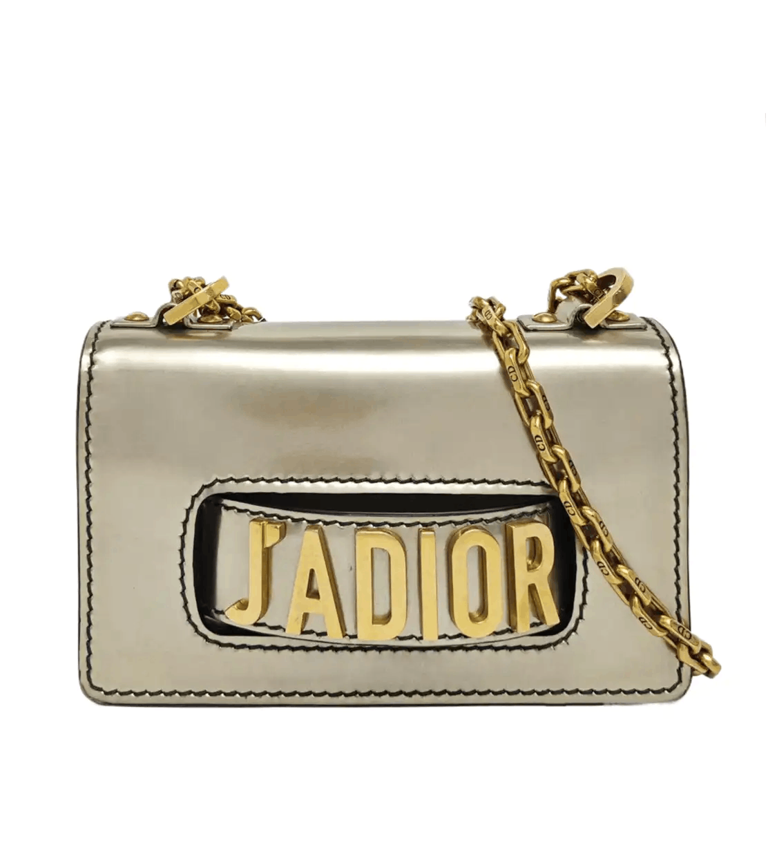 Dior DIOR J' Adior champagne cowhide leather shoulder bag crossbody bag gold hardware Size ONE SIZE - 1 Thumbnail