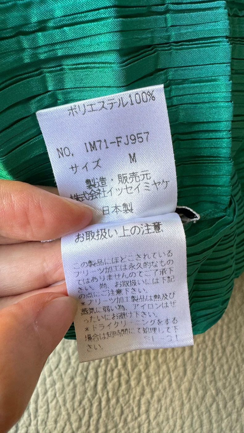 Issey Miyake Issey Miyake Green pleated long-sleeved shirt Size M / US 6-8 / IT 42-44 - 5 Thumbnail