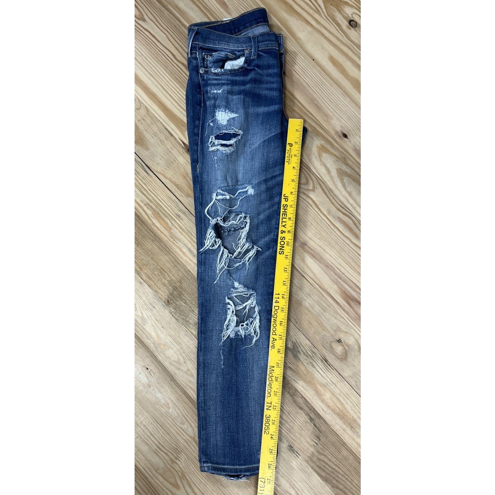 True Religion Womens True Religion Distressed Blue Jeans size 26 Size 26" / US 2 / IT 38 - 8 Thumbnail
