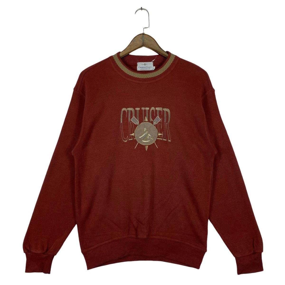Vintage Vintage Cruiser Craft Crewneck Sweatshirt Orange Pullover Size US M / EU 48-50 / 2 - 1 Thumbnail