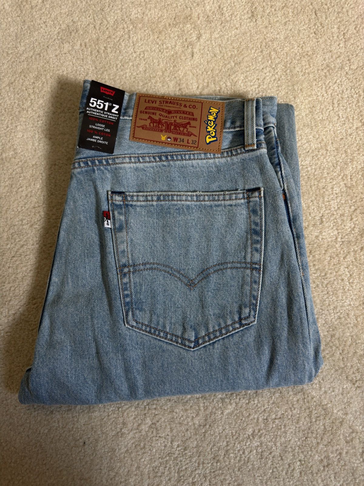 Levi's × Pokemon New Levi’s x Pokemon Pikachu 551 Size US 34 / EU 50 - 8 Thumbnail