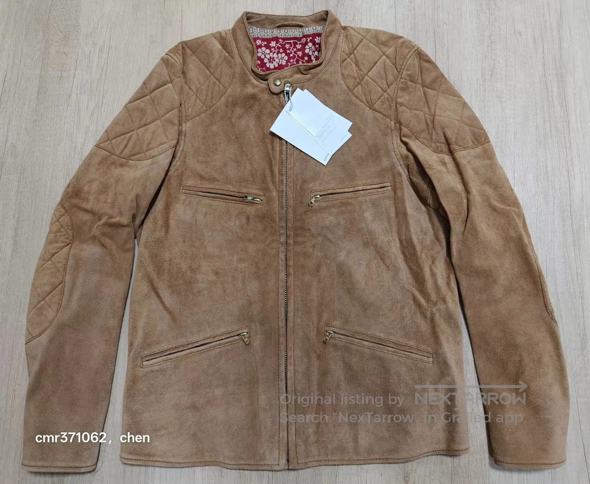 Visvim Brown Quilted Leather Jacket Size M. Size US M / EU 48-50 / 2 - 1 Thumbnail
