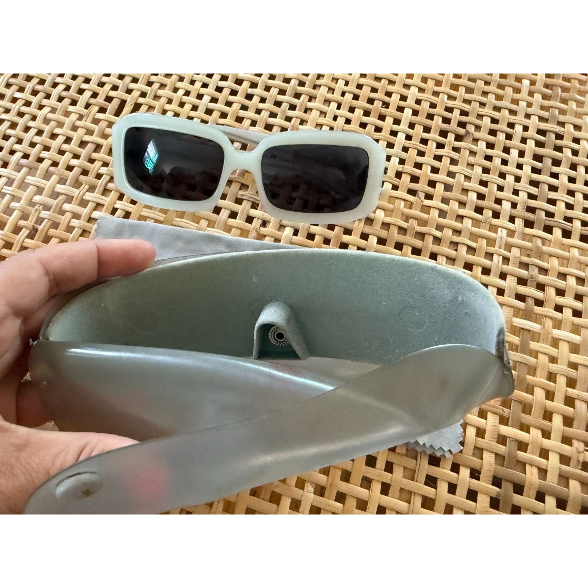 Miu Miu Vintage Miu Miu Oversized Rectangle Acetate Sunglasses Size ONE SIZE - 10 Thumbnail
