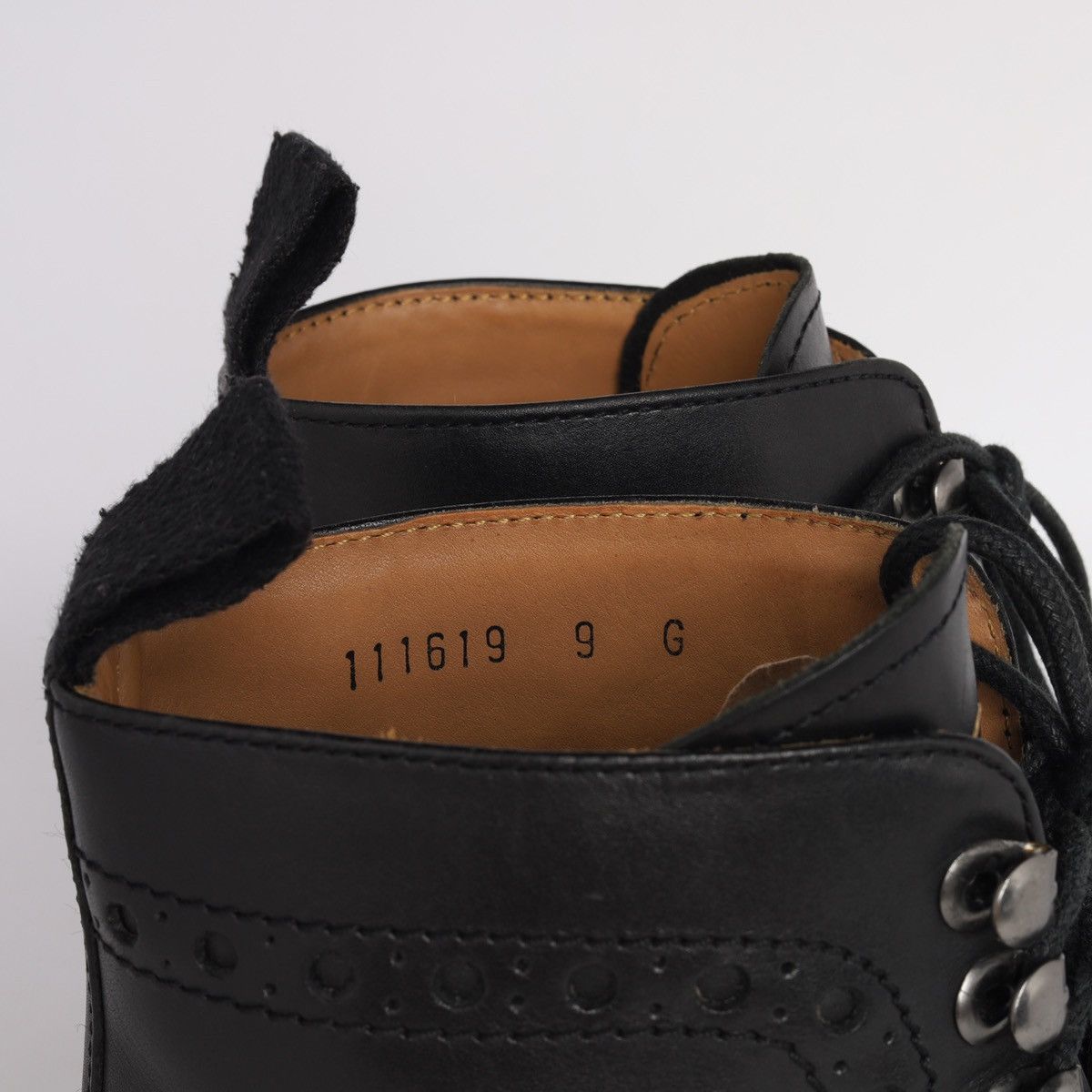 Grenson Grenson Fred Brogue Leather Shoes Boots Black Size US 10 / EU 43 - 6 Thumbnail
