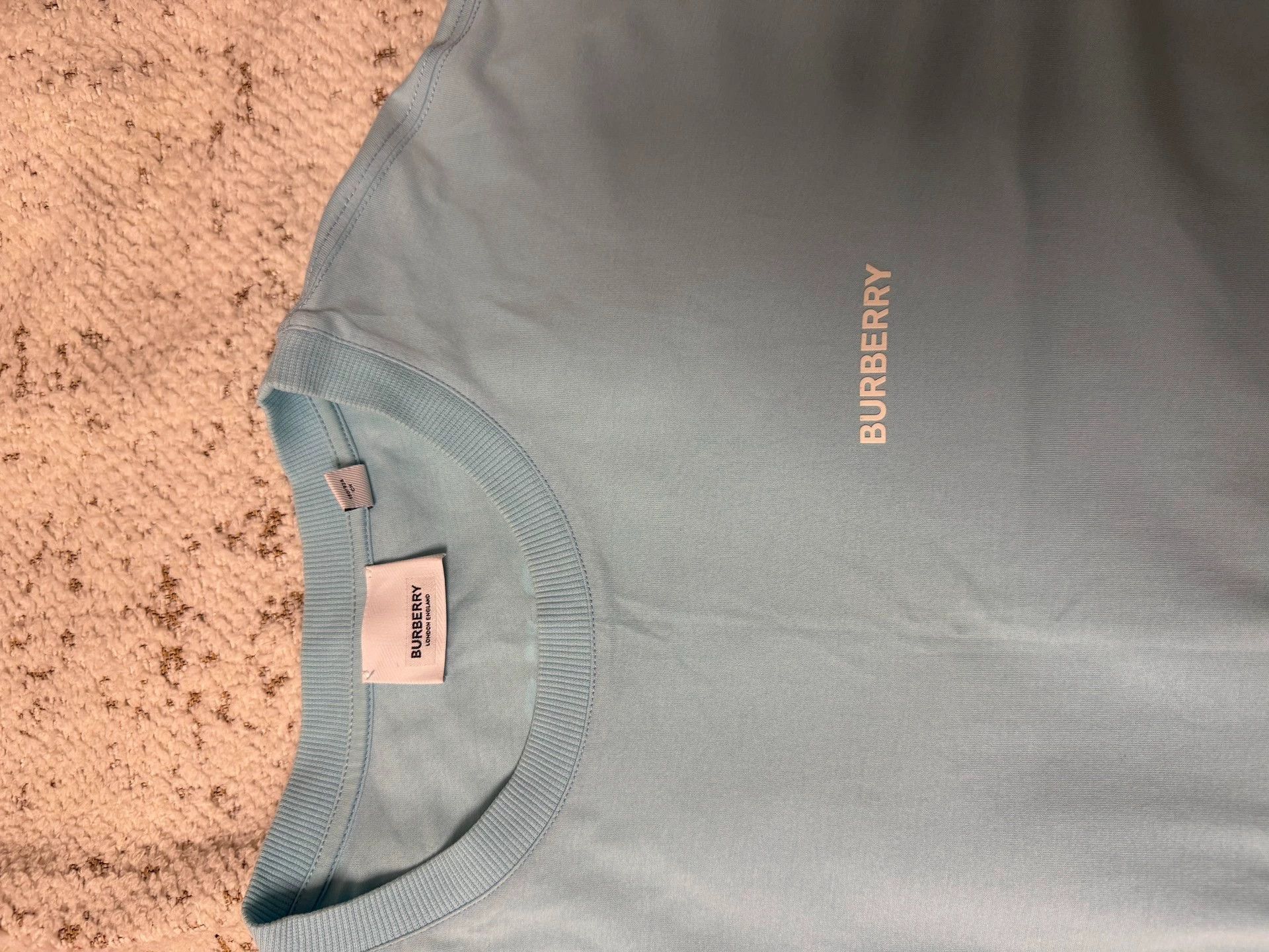 Burberry Burberry Light Blue Short Sleeve Tee S Authentic Size US S / EU 44-46 / 1 - 3 Thumbnail